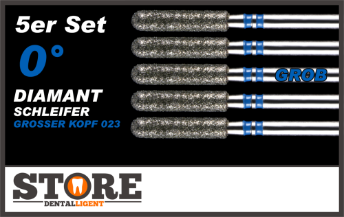 Product image of the product “0° - Diamond grinder recommended by turbine according to Michael Anger - SET OF 5 - BLUE=HEAVY -  BIG HEAD 023 ”