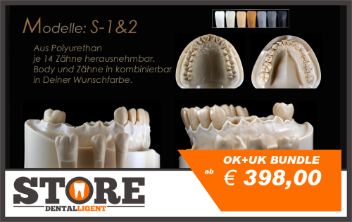 Product image of the product “DEMO Modell S-3 OK + UK BUNDLE  - each 14 teeth removeable. Body and teeth to combine ”
