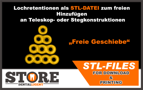 Artikelbild des Artikels “STL-Files : Lochretentionen als STL-DATEI zum freien  Hinzufügen  an Teleskop- oder Stegkonstruktionen “