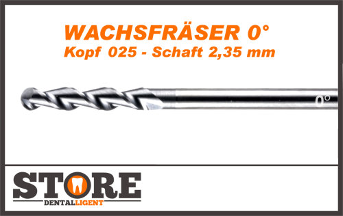 Artikelbild des Artikels “0° - Wachsfräser- Kopf 025- Schaft 2,35 mm “