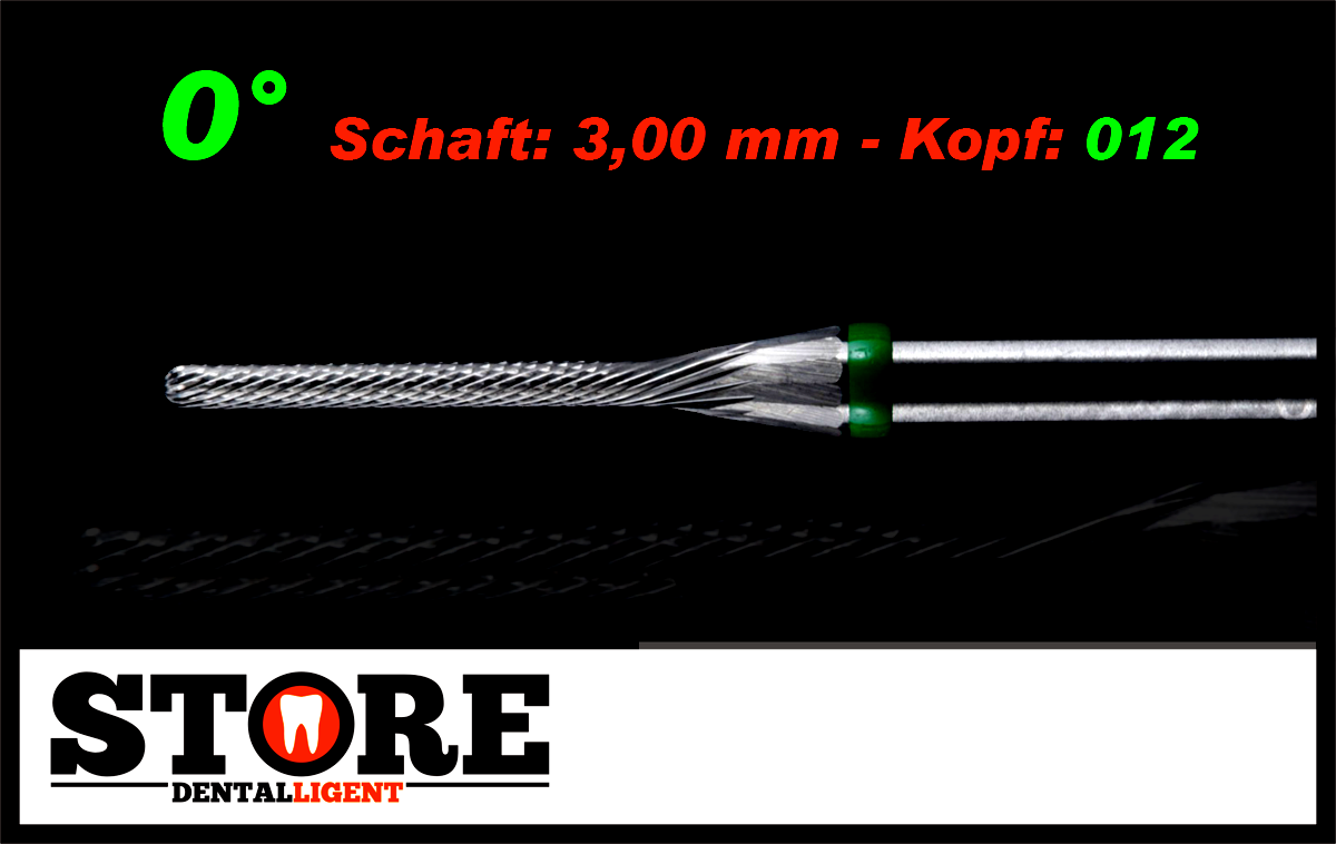 Artikelbild 1 des Artikels “#10 - 0° - Feinfräser - 3,00 mm Schaft - 0,12 Kopf - grün/mittel “