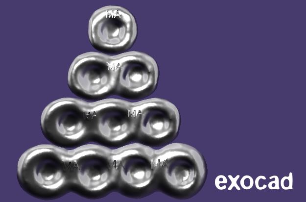 Artikelbild 2 des Artikels “BUNDLE - 1-2-3-4-Loch-Retentionen - nach Michael Anger für die Pontic-Bibliothek für exocad “