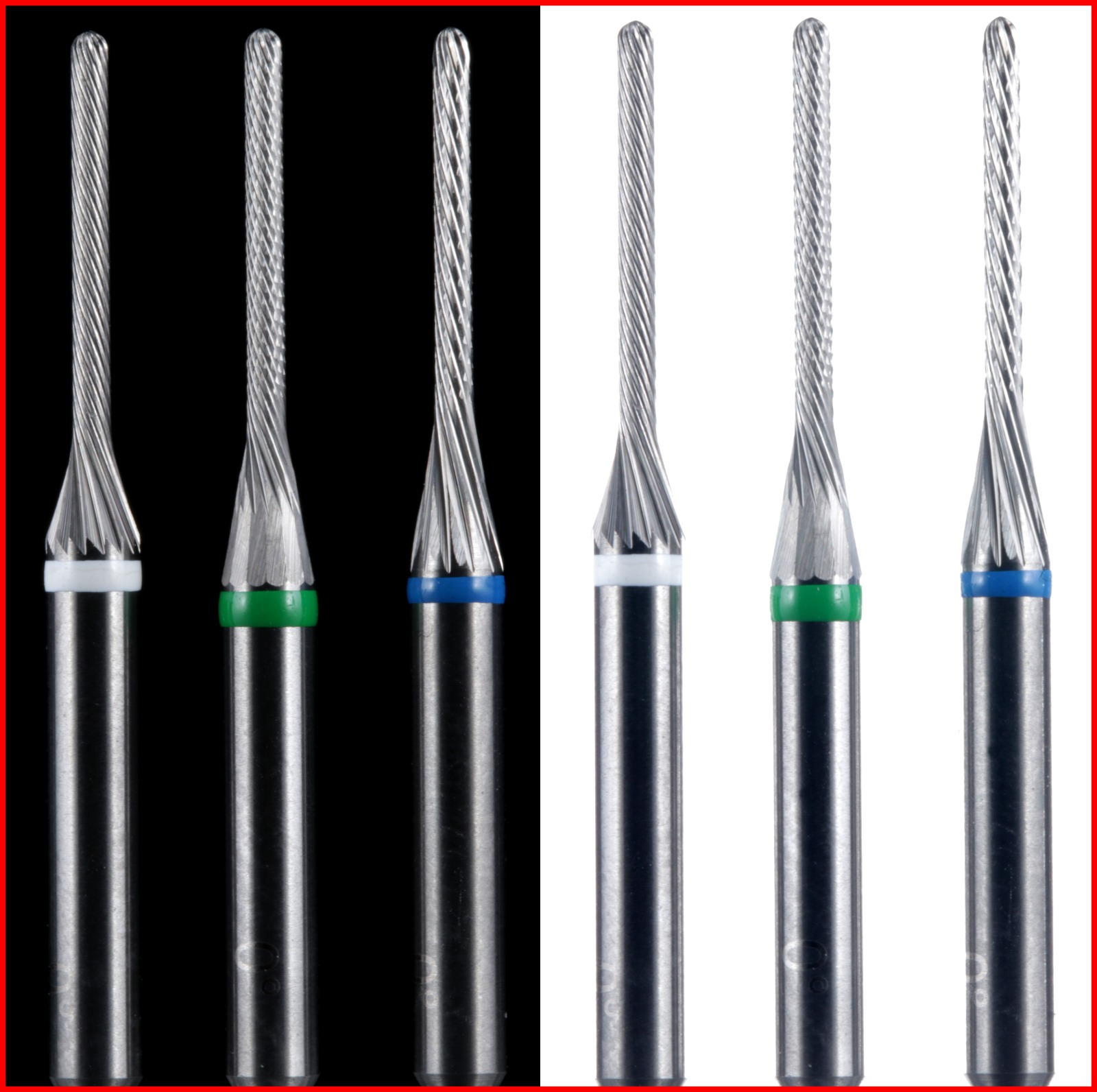 Artikelbild 2 des Artikels “#12 - 0° - Feinfräser - 3,00 mm Schaft - 0,12 Kopf - weiss/fein “